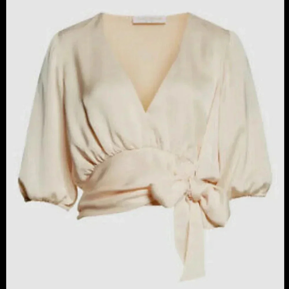 Ramy Brook Llana V Neck Tie Hem Top